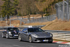 Ferraris on the Nurburgring: F12 Porsche duel